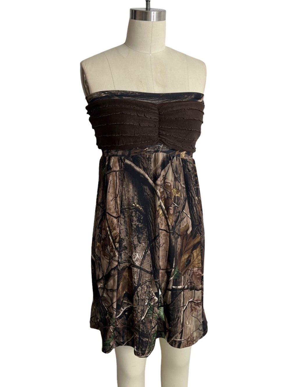 Brown Top Camo Bridesmaid Dress Camo Wedding Dress Camouflage 0